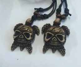 yqtdmy 15 pcs Fashion Lovely Tortoise Turtle Evil Skull Head Design Rock Necklace6652960