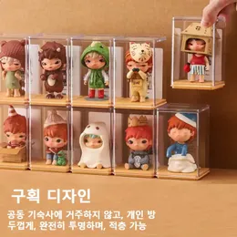 6 Stück Blind Box Organizer Aufbewahrungsboxen für Finger Showcase Doll Transparent 240130