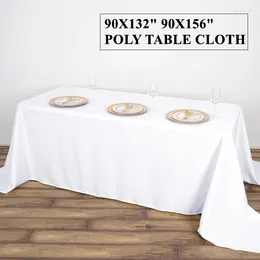 Toalha de mesa 228x396cm Retângulo Poli Banquete Toalha de mesa para evento de casamento Decoração de Natal El