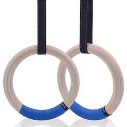 Gymnastic Rings 2528mm with Adjustable Buckles 15M Straps for Fitness Home Gym Crossfit Pull Up Dips Muscle Ups Training 240127