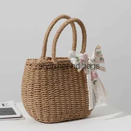 Totes Einfache Design Strohhandtaschen für Frauen handgefertigt Bohemian Style Beach Bag Sommer Fashion Pack Bucket Bag Totesh24219