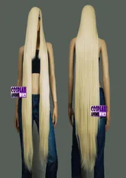 新しい150cm 60インチヒテンプシリーズブラックエクストラロングコスプレDNA WIGS8317006