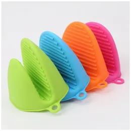 Other Kitchen Tools 1000Pcs Microwave Oven Mitt Nonslip Gloves Sile Heat Proof Insation Plate Dish Tray Clip Clamp Holder Drop Deliv Dhywh