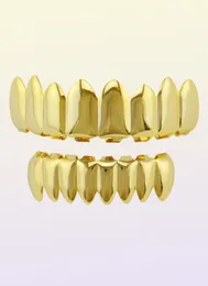 Hiphop Grill Jewelryclassic Smooth Sier Sier Rose Teath Plated Grillz أعلى فو ، أقواس الأسنان الأسنان المشوقة الرجال الهيب هوب 5901465