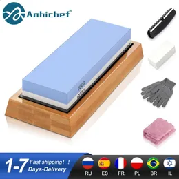 Knivslipare Whetstone Dual Side Kitchen Sharpening Stone Grindstone Oilstone 240 400 600 800 1000 6000 Grit Honing Set 240123