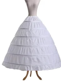 6 HOOPS Petticoat Jupon Tarlatan Crinoline Underskirt Slips Zrób sukienkę Puffy Quince Debiutante Debiutante Akcesoria 2705019