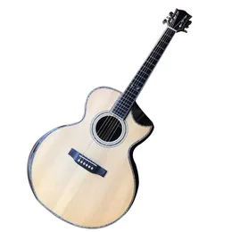 40 SJ Series Pełny stały drewno prawdziwa gitara akustyczna Abalone Shell