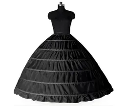 Brand New Big Petticoats White Black Ball Gown Underskirt for Wedding Formal Dress Plus 6 Hoops Crinoline Wedding Accessories151791621705