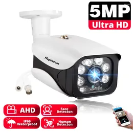 Vattentät 5MP utomhusövervakning AHD -kamera ledde IR Night Vision Human Detect Bullet Security för CCTV DVR -system