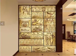 Abstract personality character painting large murals TV setting wall paper porch corridor nonwoven wallpaper in ancient Egypt235212830047