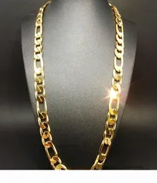 P New Heavy 94g 12mm 24k Yellow Solid Gold Filled Men 039 S Necklace Curb Chain Jewelry 2290885