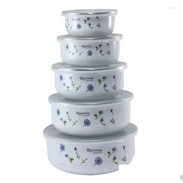 Akşam yemeği setleri SEAL ER EMAMEL KURULU SET 5 PCS KORUMA BUZ BAŞKA MINI PICE 10-18CM indirim Damla Teslimat Dh6kd