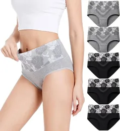 Kadın Panties M-5XL dişi külot pamuklu iç çamaşırı yüksek bel, seksi kanatlar yumuşak brifingler artı boyutta Pantys