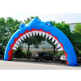 Airblown Entrance Charlable Shark Arch Balloon для фестивальной вечеринки украшения