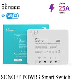 SONOFF POW R3 25A Medição de energia WiFi Smart Switch Proteção contra sobrecarga Faixa de economia de energia no controle eWeLink Voice PowR3 via Alex9165779