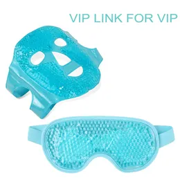 Drop Ice Gel Augen-Gesichtsmaske Kältetherapie Schlafmaske gegen KopfschmerzenAugenringeGesichtsbehandlung Hautpflege-Tool 240219