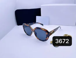 Fashion Luxury designer sunglasses for womens men glasses same Pilot Sunglasses as Lisa Triomphe beach street photo small sunnies metal full frame with box3672