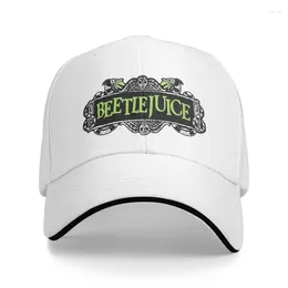 Bollmössor Anpassade Beetlejuice Horror Movie Baseball Cap Outdoor Women Men's Justerable Tim Dad Hat Spring