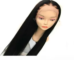 Human Hair Lace Front Wig 30 Inch Long Silky Straight Glueless Virgin Brazilian 30 In Full Lace Human Wigs For Black Women6813332