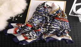 Spring Autumn Silk Scarf Women Digital Print Leopard Pashmina Shawl Foulard Femme Soft Silk Bufanda Accesorios Mujer New SFN5192673963531