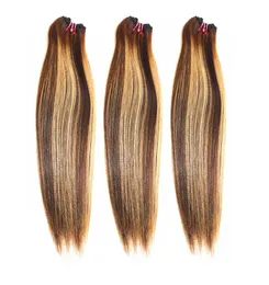 dilys ألوان مختلطة حزم شعر مستقيمة Remy Hair Brazilian Peruvian Indian Indian Extensions Hush Hair Extensions Weaves 828 I7108070