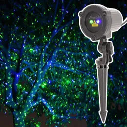 Рождественские украшения Эльфийские огни Зеленый Синий Открытый лазерный проектор IP65 Водонепроницаемый открытый Рождественский праздник лазерный проектор284q