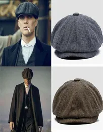 cappelli Uomo Vintage Visgraat Gatsby Tweed Peaky Blinders Giornale sman Lent Plate Pieced Baret293g56529344664161