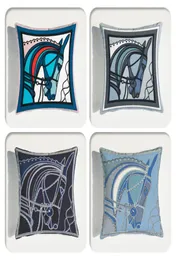 Horse Heads Decorative Pillow Cushion Covers Pillowcase Soft Velvet Cushions for Home Sofa Office 4545 CM Throw Pillow Cover2042581