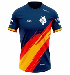 Men039s camisetas 2021 G2 National Team Jersey Esports Supporter Camiseta League Of Legends Uniforme Camisa Espanha Manga Estilo V2A5587587