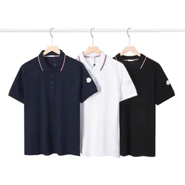 공식 비즈니스 티 남성 T 셔츠 Tshirts 여자 브랜드 브랜드 짧은 슬리브 캐주얼 티 수 놓은 배지 대형 탑 애호가 옷 m-xxl