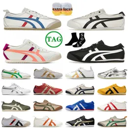 Tigers Canvas Casual Shoes Onitsukass Tiger Mexico 66 Lifestyle Sportschuhe Designer Schwarz Weiß Silber Damen Männer Sportschuhe【code ：O】