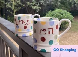 Hochwertige Tasse für Paare, gepunktete Keramik-Wassertasse, Kaffeetasse, Hochzeitsgeschenk-Tassen