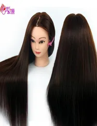 Cabeça de manequim com treinamento de cabelo, boneca de cabeleireiro, cabeça humana para treinamento, peruca feminina, cabeça de manequim com cabelo sintético 546039350165