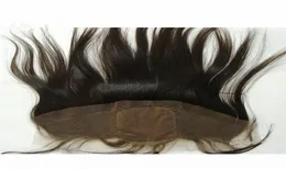 Unprocessed Brazilian Hair Silky Straight Silk Base Lace Frontal Bleached Knots Cheap Silk Base Ear to Ear Full Lace Frontal Closu8125825