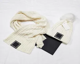 Winter 2021 knit hat and scarf set to keep warm suitable for ski travel must with simple 100 cotton multicolor optional4526706