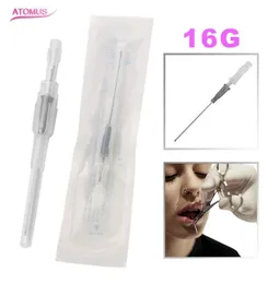 5 Pcs 16 G For Ear Nose Navel Nipple Catheter Puncture Needle Piercing Needles Sterile Disposable Body Piercing Needles2869428