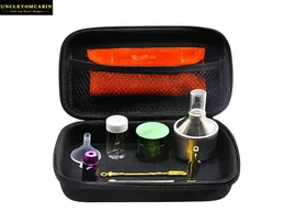 Snuff Snorter Bag Kit Aluminum Storage Container Stash Jar Metal Hand Miller Herb Grinder Metal Snuff Buttle Sniffer Dispenser7687096