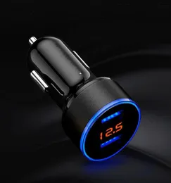 31a 5v Dual Car Charger With Led Display Universal Phone Carcharger For Xia omi Sam sung S8 Iphon e Plus Tablet Etc 1013642085