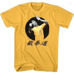 Męskie koszule Bruce Lee Jeet Kune Do kung fu męskie koszulka mody tee streetwear top tshirt tops stroje Dro