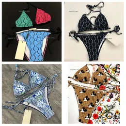 Italy designer High quality womens bikinis set sexy two pieces printing beautiful bikini transparent luxury Wholesale Underwear Swimsuit