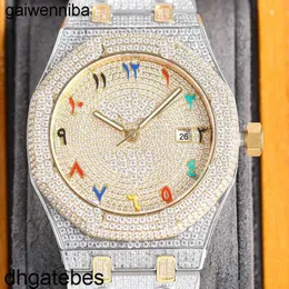 Audemar Piquet Watch 40mm 다이아몬드 자동 기계 남성 남성 손목 시계 stainls 강철 패션 손목 시계 mo를위한 시계