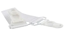Fitted Bed Sheet Mattress Grippers Suspenders Elastic Garter Fastener Holder Clips Straps Rubber Button Hook White220Z5749798