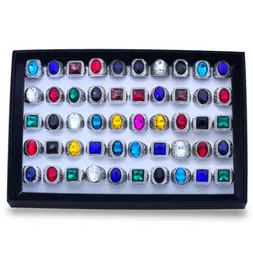 hela bulk partier diverse mix stilar kvinnor039s Men039s Antique Silver Vintage Turquoise Stone Rings Brand New1741330