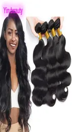 Malaysian Mink 9A Human Hair 100 Obebildered Virgin Hair Body Wave 4 Bundles Hair Weaves Double Wefts 95100Gpiece Grade 9A7301648