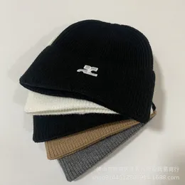 Beanie Caps Kış Sıcak Örme Şapka Açık Hava Giren Çift Şapka Basit ve Çok Yönlü Kazan Kafa Rüzgar Yalıtısı Soğuk Şapka Gelgit