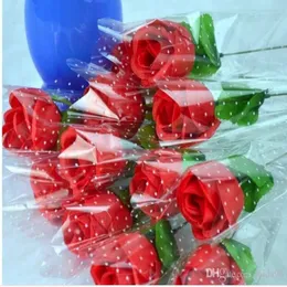 Artificial rose RED 100P 30cm 11 8inch Silk Artificial Simulation Flower Peony Rose Camellia Wedding Christmas Single rose231U