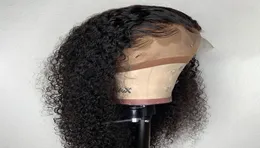 13x4Human Hair Wig Curly Lace Front Human Hair Wigs for黒人女性ブラジルのレミー漂白ノット