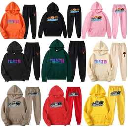 tuta da uomo trapstar set tuta con cappuccio felpe con cappuccio da uomo tute firmate vestiti felpa con cappuccio y2k tuta sportiva set di abbigliamento sportivo felpa con cappuccio da donna pullover con lettera stampata