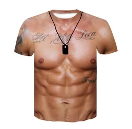 Men039S TSHIRTS Men39S 3D Cool Muscle Abs T Shirts Funny Loose Plus Size Fashion Slim Fit Sports Tops 6xlmen039S8677792