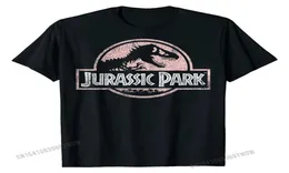 Camiseta gráfica jurassic park pêssego angustiada, camiseta normal, camisetas para empresa masculina, algodão, moda, camisetas 2205208625071